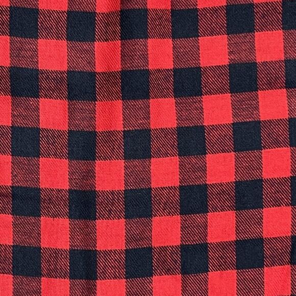 Old Navy Pajama Pants Men's L Fleece Red and Black Buffalo Check Plaid Comfy NWT - Picture 5 of 16